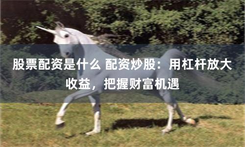 股票配資是什么 配資炒股：用杠桿放大收益，把握財(cái)富機(jī)遇